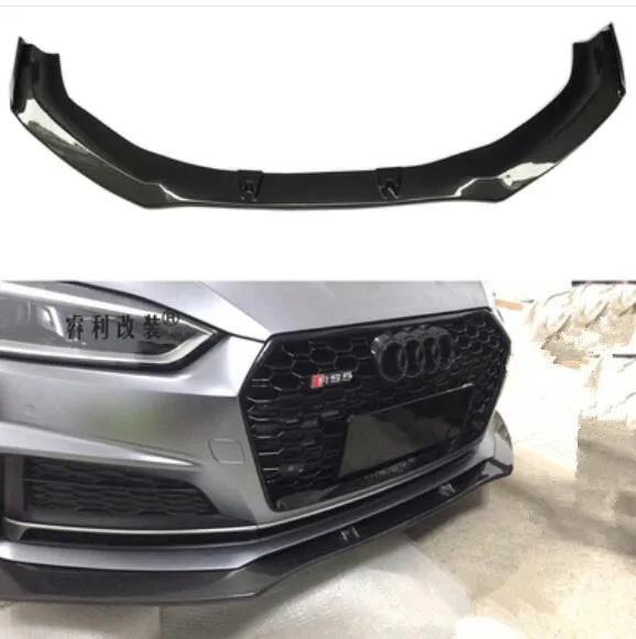 

JIOYNG Carbon Fiber Car Front Bumper Spoiler Lip, Auto Car Front Bumper Diffuser For Audi A5 S5 RS5 2017 2018 2019