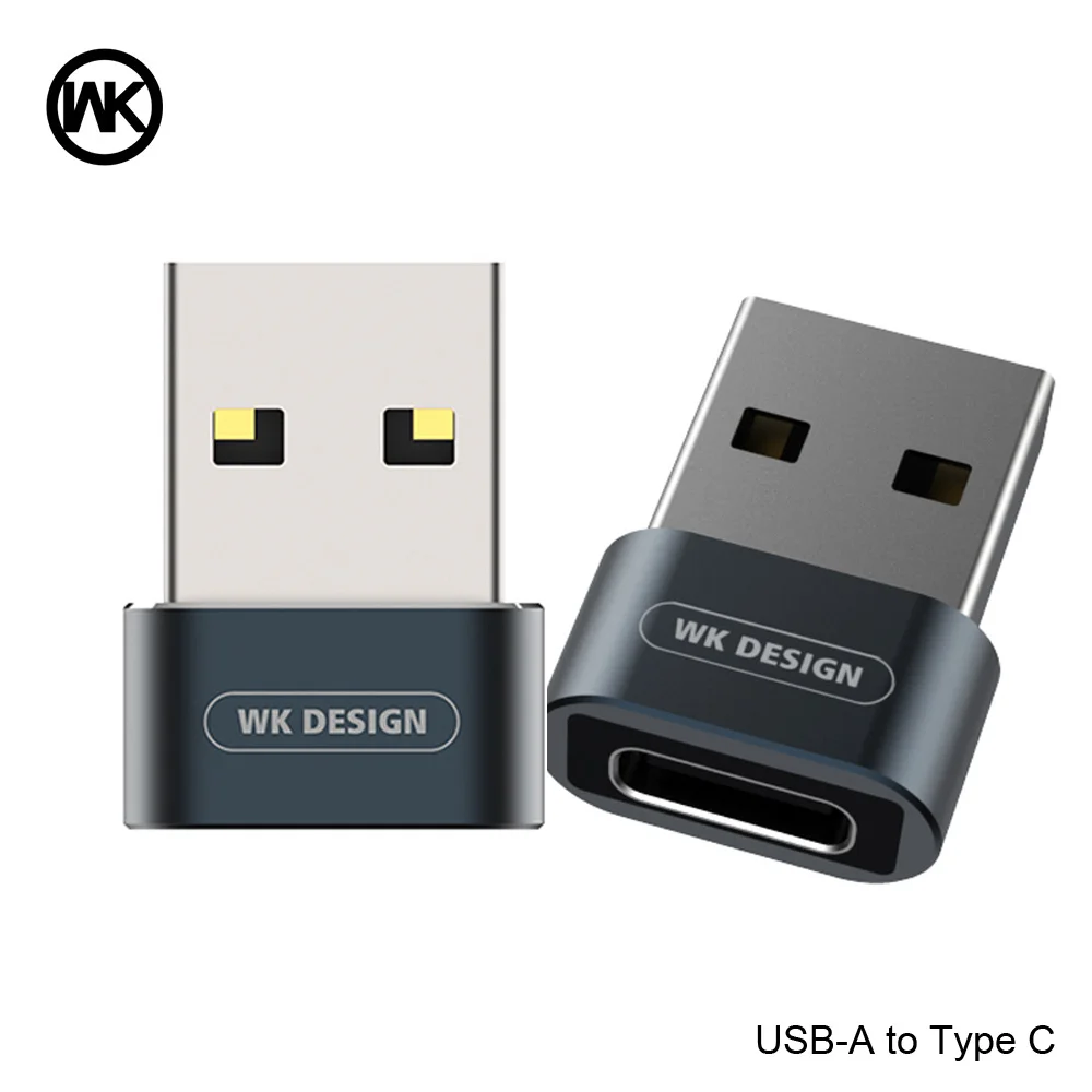 Адаптер WK Type C OTG с разъемом типа папа и мама для Macbook Samsung Huawei P20|Переходники