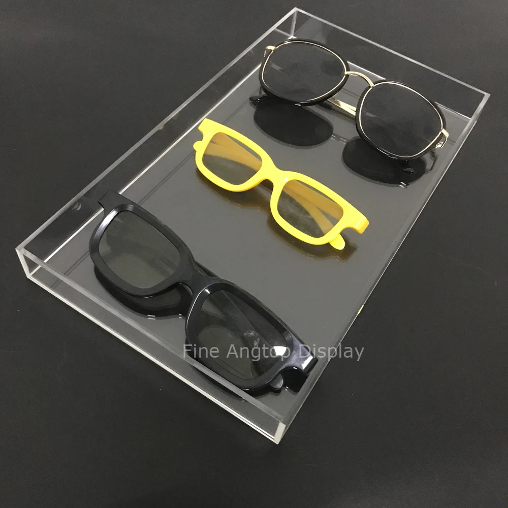 

Glasses Storage Acrylic Sunglasses Display Eyewear Organizer Tray Jewelry Display Box Rack Shelf