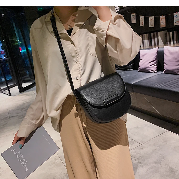Мини-седельная сумка летняя модная Новая высококачественная женская дизайнерская сумка из искусственной кожи простая сумка через плечо дорожная сумка