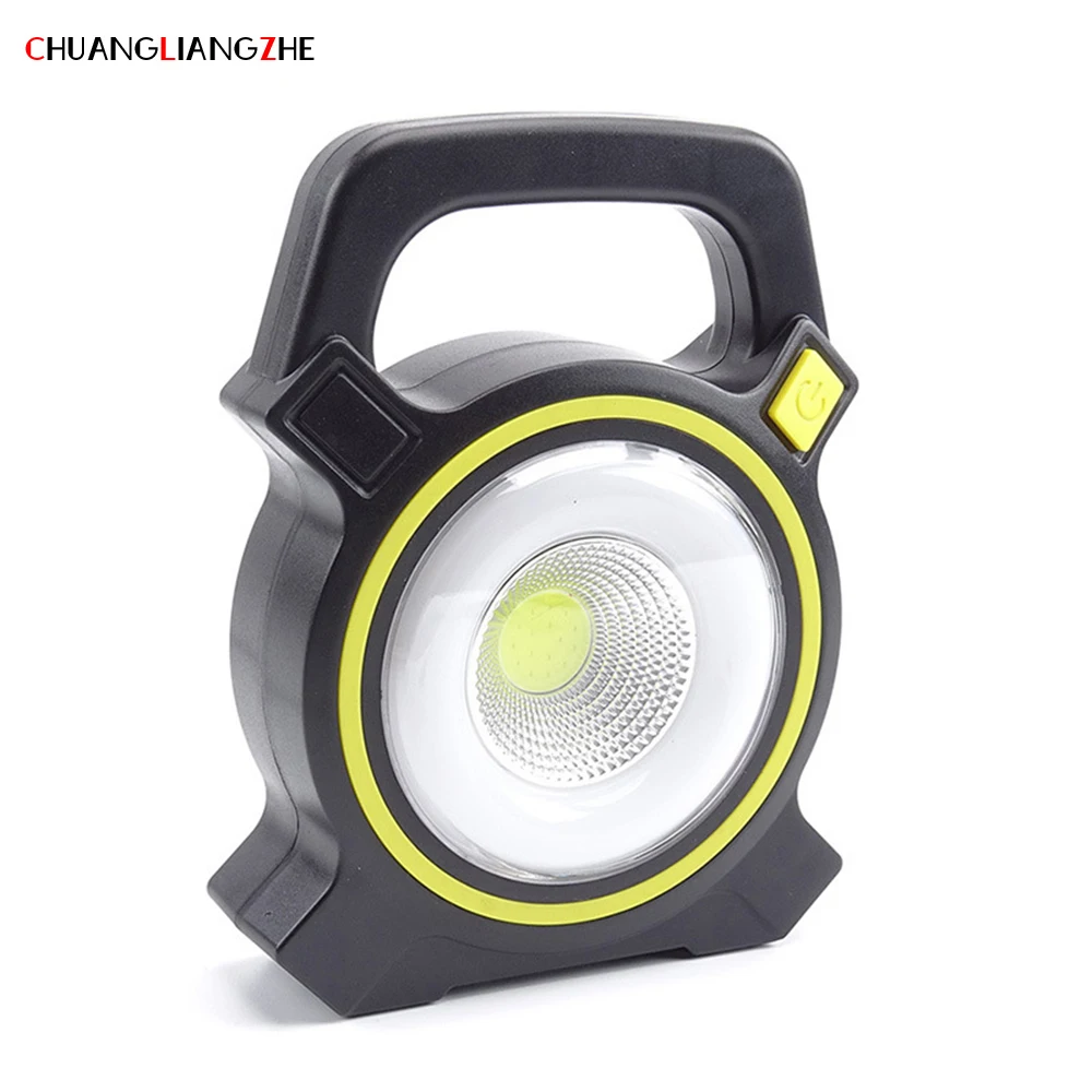 

CHENGLIANGZHE Solar Rechargeable Portable Hunting Searchlight Floodlight Portable Outdoor Camping Light Mobile Miner's Lamp