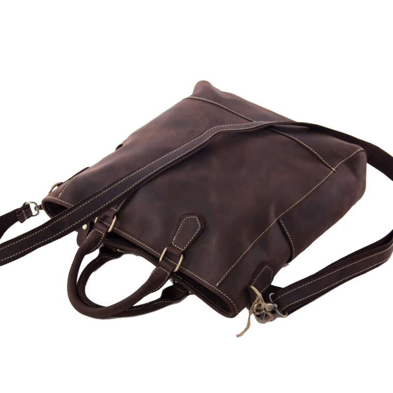 Rockcow Crazy Horse кожа ноутбука Портфели мужская сумка Crossbody сумка 9097