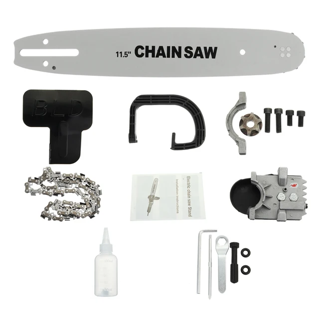 Woodworking DIY Electric Saw Chainsaw Bracket Set High Carbon Steel M10 Transfer Conversion Head For 4 Inch Angle Grinder