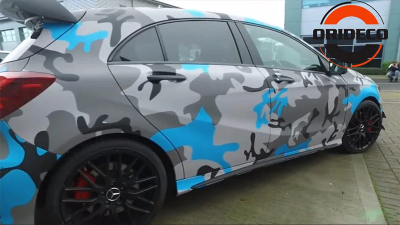 blue gray camo vinyl car foil 11