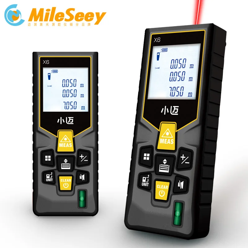 Mileseey лазерный дальномер, спортивный дальномер, trena лазерный тестовый инструмент, устройство для измерения, линейка, лента, дальномер