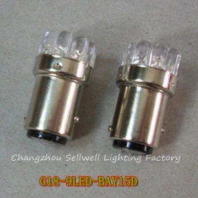 GOOD!G18-9LED-BAY15D car DC12V GREEN LED002-7 10pcs sellwell lighting 10pcs hk115fd dc5v sg hk115fd dc12v sg hk115fd dc24v sg hk23f dc5v shg hk23f dc12v shg hk23f dc24v shg relay