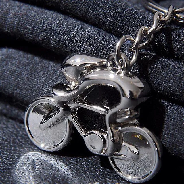 wholesale high quality metal bike key chain bicycle keychain metal key
