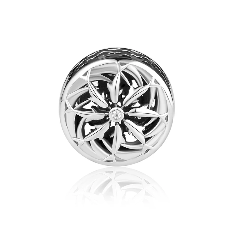 

Fits for Pandora Charms Bracelets family Silhouette Beads with Clear CZ 100% 925 Sterling-Silver-Jewelry Free Shipping