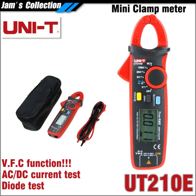 UNI T UT210E Voltage Frequency Converter VFC digital mini clamp meter ...