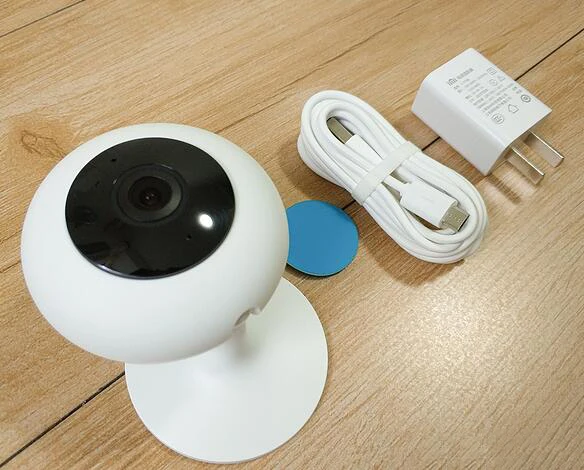 Оригинальная Xiaomi Mijia камера 720 P HD беспроводная Wifi умная камера инфракрасного ночного видения 100,4 градусов широкоугольная домашняя камера Xiaomi - Цветной: Белый