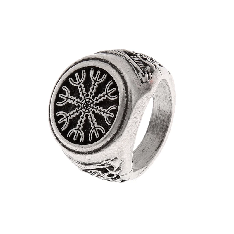 Коллекции в стиле норвежских викингов Rune Helm of Awe Ring Norde Vigisr мужское кольцо