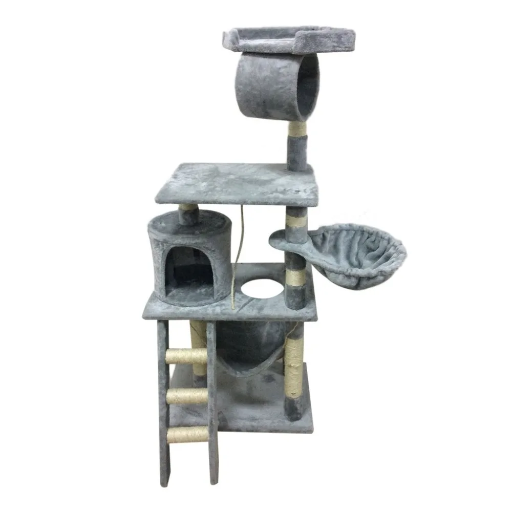 Three Layers Cat Climbing Tree Condo Scratcher Furniture Kitten House with Scratching Post Toys
