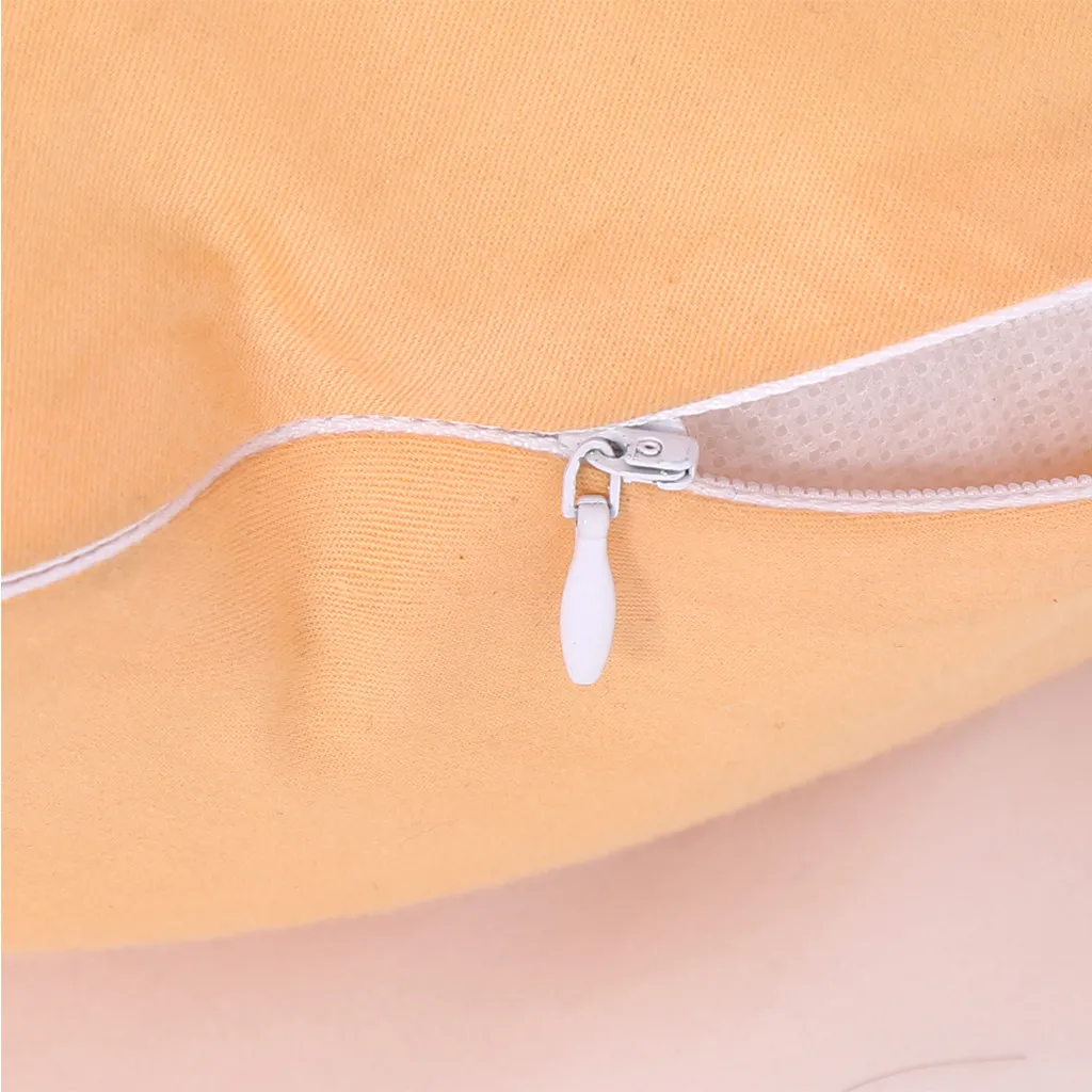 Новые однотонные спальный Поддержка Подушка для беременных Для женщин тела хлопковая наволочка U Форма подушки для беременных сбоку подушка
