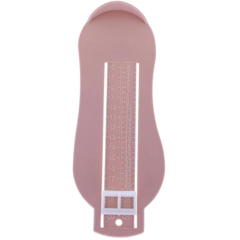 Уход за детскими ногтями инструменты для измерения ноги младенца детская обувь Размер измерительная линейка ребенок ноги измерительный реквизит калибровочный инструмент - Цвет: pink