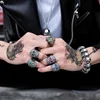 Beier 316L Stainless Steel gem ring Cross skull biker men Ring hot sale Man's fashion jewelry LLBR8-327R ► Photo 3/6