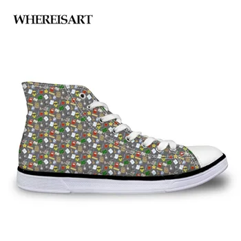 

WHEREISART Casual Shoes Men Canvas Shoes Lace-Up Man Casual Flat Walking Shoes New Male Footwear Autumn Breathable Sneakers Male