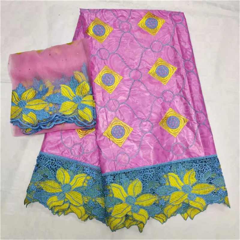 

bazin riche getzner 2019 pink african bazin riche fabric latest beaded bazin riche getzner brode with embroidery lace fo dress