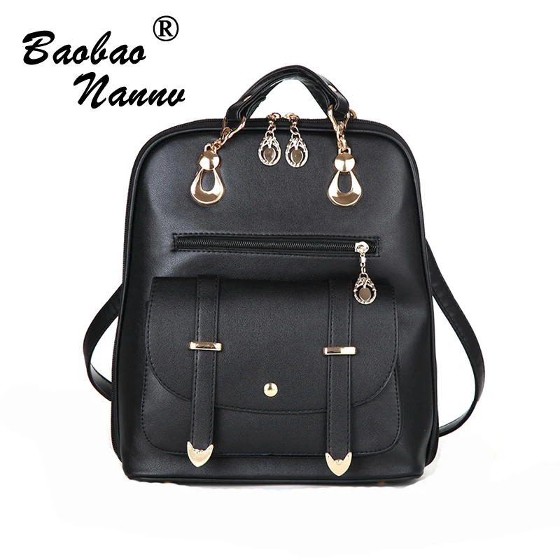 2017 New Wave Japan and Korean Style Women s Backpacks PU Leather Novel Backpacks 7 Colors