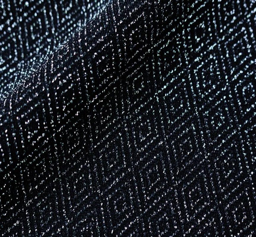 Блестящая трикотажная ткань металлик жаккард спандекс мерцающий мягкий эластичный Футболка Платье Ткань 50 см* 160 см в продаже