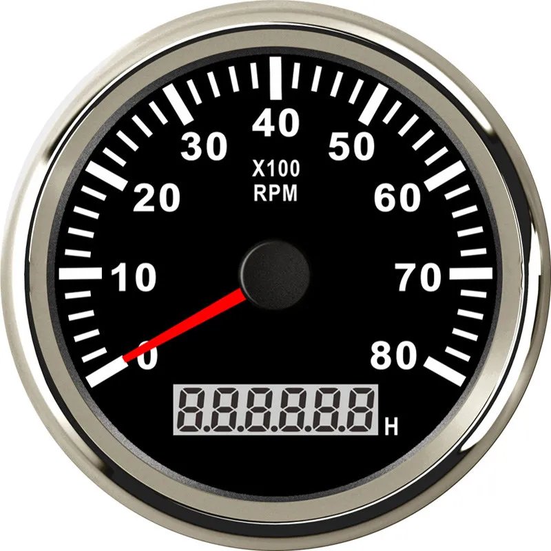 85mm Boat Tachometer 9~32V Red Backlight 8000 RPM Car Tachometer Marine Tacho Meter Gauge with LCD Hourmeter 85mm Boat Tachometer 9~32V Red Backlight 8000 RPM Car Tachometer Marine Tacho Meter Gauge with LCD Hourmeter