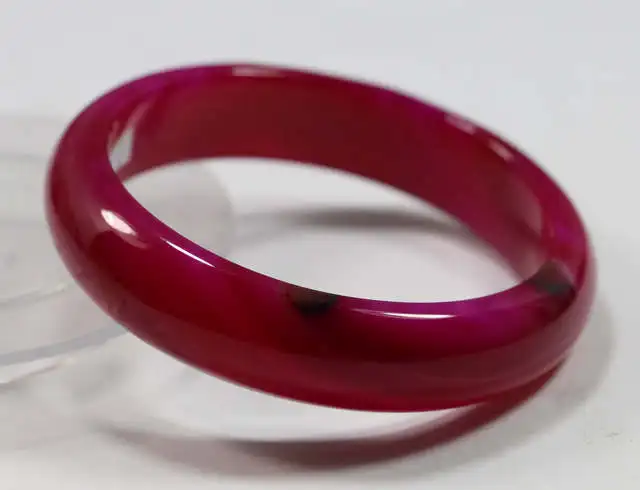 

62MM VERY FINE RARE NATURAL RED JADEITE JADE BRACELET BANGLE #A204 a 5.19