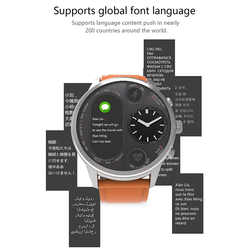 

HOT Smart Watch Waterproof Heart Rate Sleep Monitoring Fashion Anti-lost For Business Drop shipping