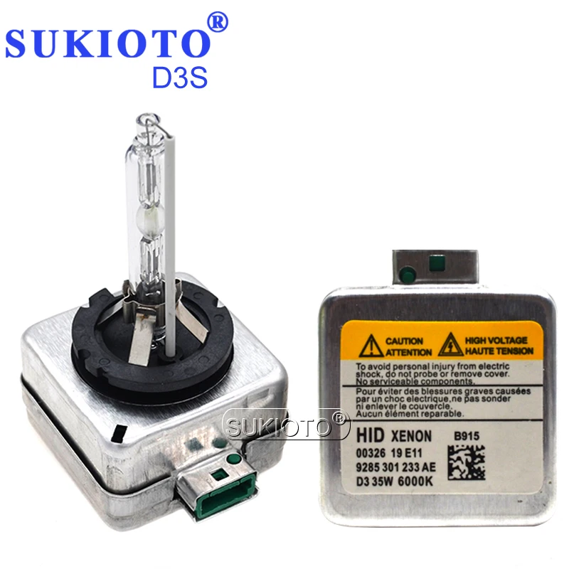 SUKIOTO Xenon D1S D2S D3S D4S D2R D4R Car Headlights Auto HID xenon bulb 6000K 4300K 8000K 5000K Q5 Q7 A5 A4L A8L 528 E350 C180 (2)
