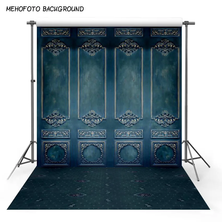 Виниловые и Полиэстеровые фоны для фотосъемки синяя стена Фон Компьютерная