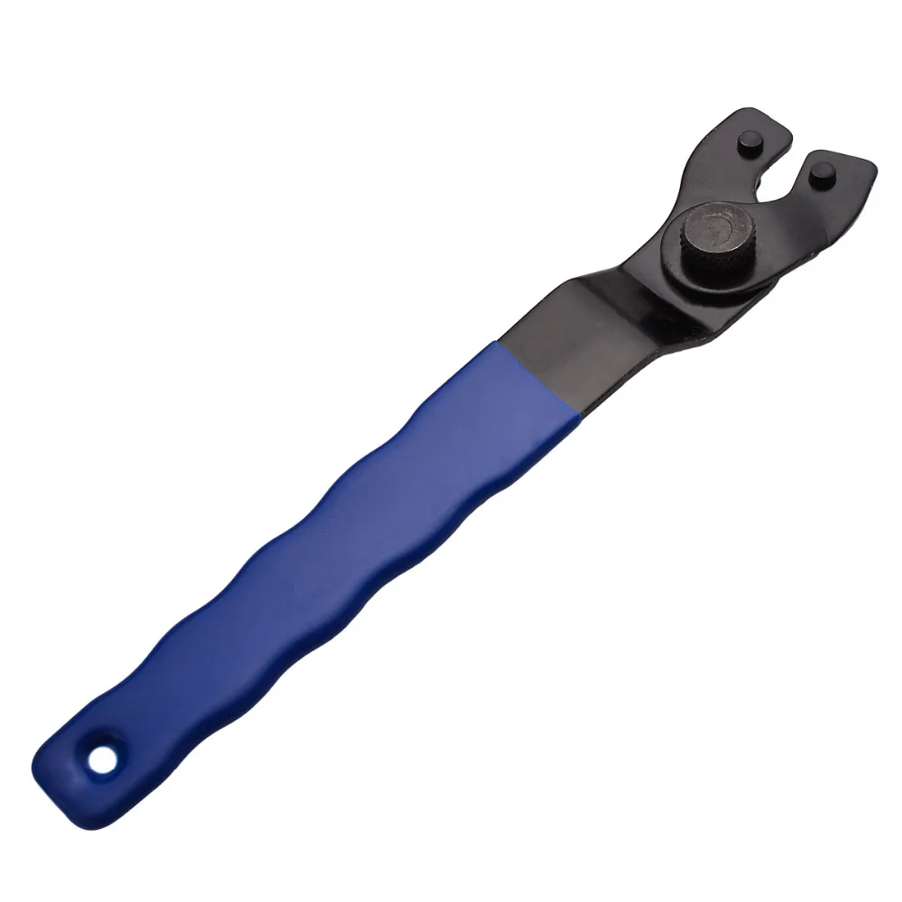 

Adjustable 8-50mm Pin Spanner Wrench Blue High Carbon Steel For Angle Grinder Hubs Arbors