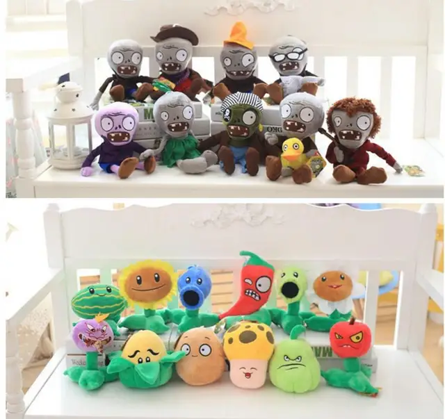 Special Offers 9pcs 12pcs set Plants vs Zombies Plush Toys 30cm Plants vs Zombies Soft Stuffed Plush Toys Doll Baby Toy for Kids Party Gifts
