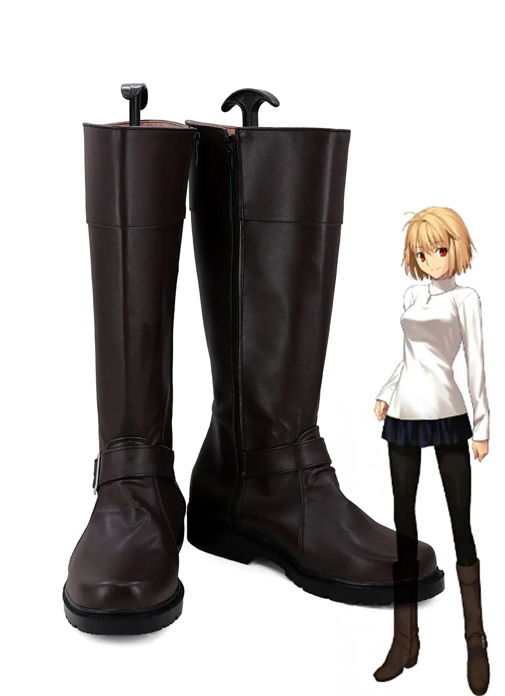 

Tsukihime Arcueid Brunestud Cosplay Boots Black Shoes Custom Made