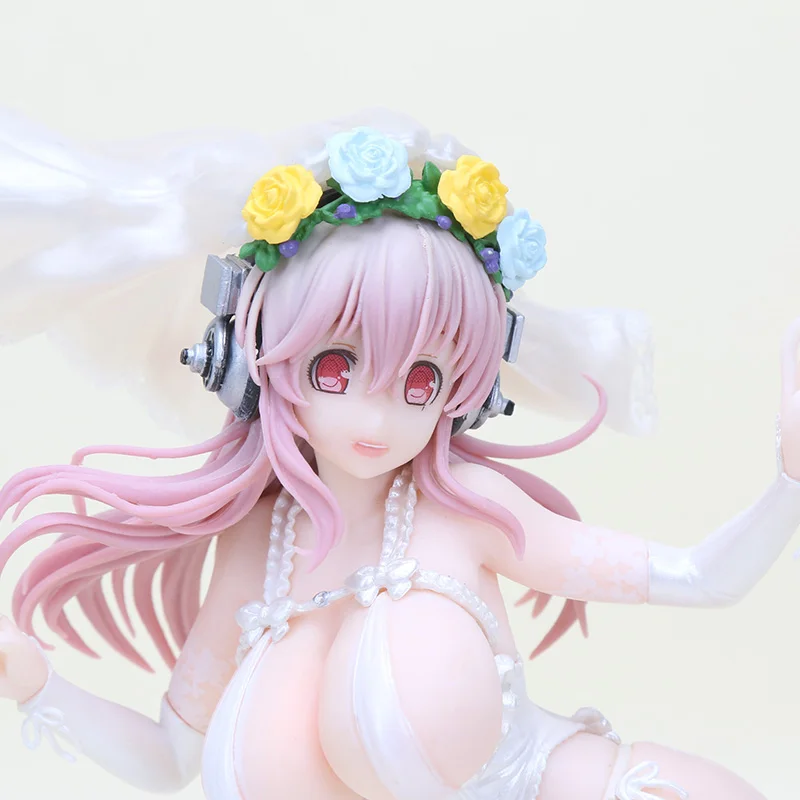 Super Sonic Sonico Figure Hot Limited ver. Свадебное платье ver. Купальник ПВХ аниме Фигурное бикини сексуальная девушка игрушки