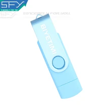 2016 SFY OTG USB Flash Drive Pen Drive pendrive 4gb 8gb 16gb 32gb external storage Usb Memory Stick Flash Drive for smart phone