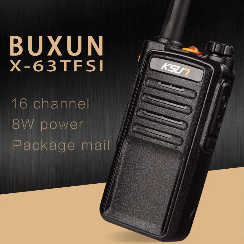 2 шт. KSUN сканер радио X63 TFSI 8 Вт иди и болтай Walkie Talkie UHF 400 470 МГц двухстороннее УКВ