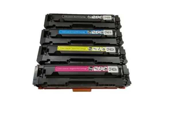 4 шт./компл. совместимый цветной тонер CF400X/CF401X/CF402X/CF403X для HP color LaserJet Pro M252n/MFP M277n