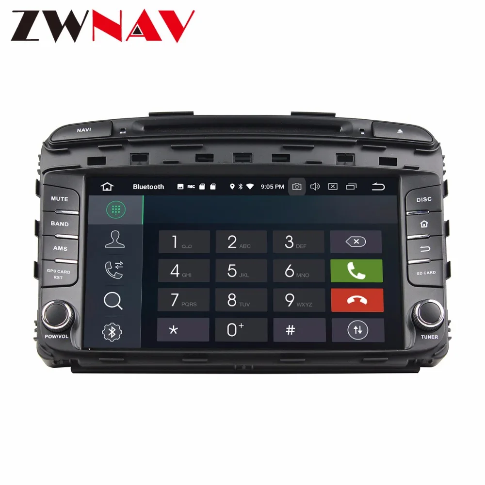 Cheap IPS Screen Android 8.0 4+32G Car multimedia Player head unit For Kia SORENTO 2015 GPS Navigation Radio Free Maps auto stereo BT 2