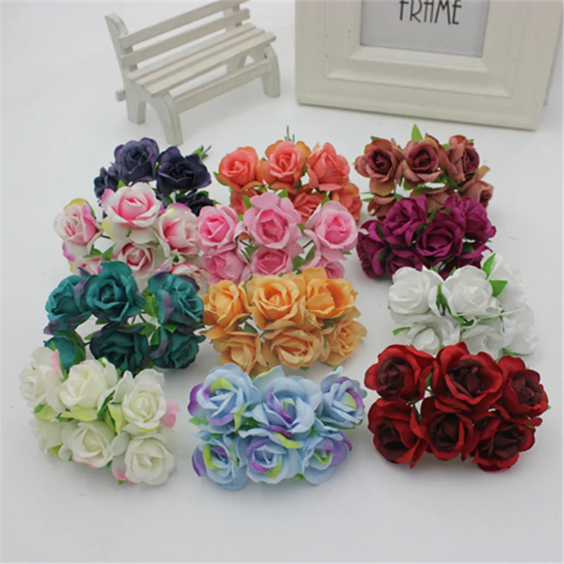 

The new DIY headdress handmade simulation flowers garland material connotation of small balsam a bunch of 6