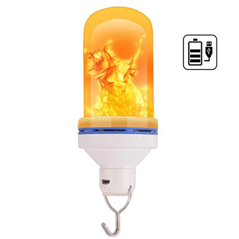 

108 LED Flicker Flame Light Bulb Simulated Burning Fire Effect Night Lamp Modern Style Decors Lights And Lighting