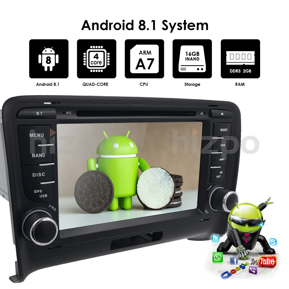 Clearance Android 8.1 4-Core Car Radio Stereo DVD Player GPS Navigation For AUDI TT MK2 DAB OBD2 Bluetooth Headunit +Free Rear Camera+Map 5 Clearance Android 8.1 4-Core Car Radio Stereo DVD Player GPS Navigation For AUDI TT MK2 DAB OBD2 Bluetooth Headunit +Free Rear Camera+Map 5