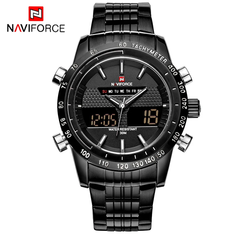 

Luxury Top Brand Full Steel Men Military Sports Watches Men's Quartz Analog Multi-function Clock Male Waterproof Wristwatches