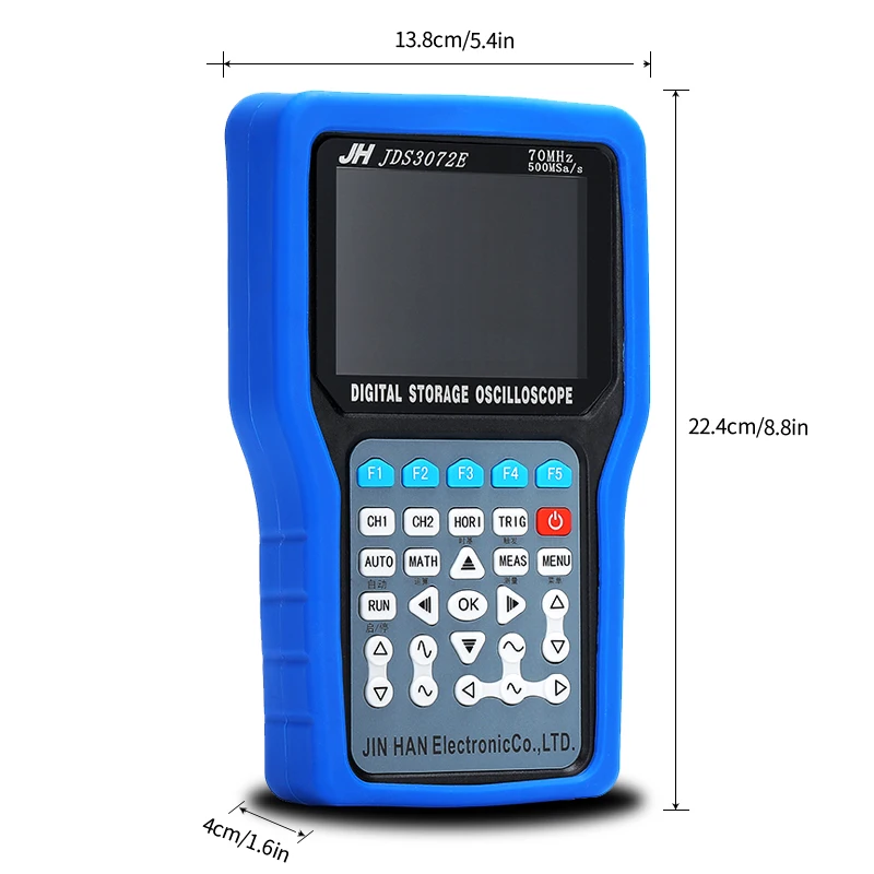 Ручной осциллограф 1/2 Каналы 250/500 MSa/s 50/70/80 МГц 8 бит осциллограф JDS3072E цзиньханьская JDS3082A JDS3051A