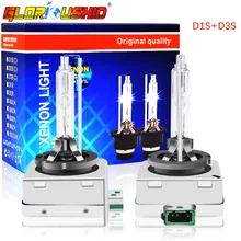 Одна пара 12 в 35 Вт D1S D3S ксеноновая HID лампа 4300k 5000k 6000k 8000k Автомобильная фара лампа HID ксеноновая лампа автомобильная фара комплект