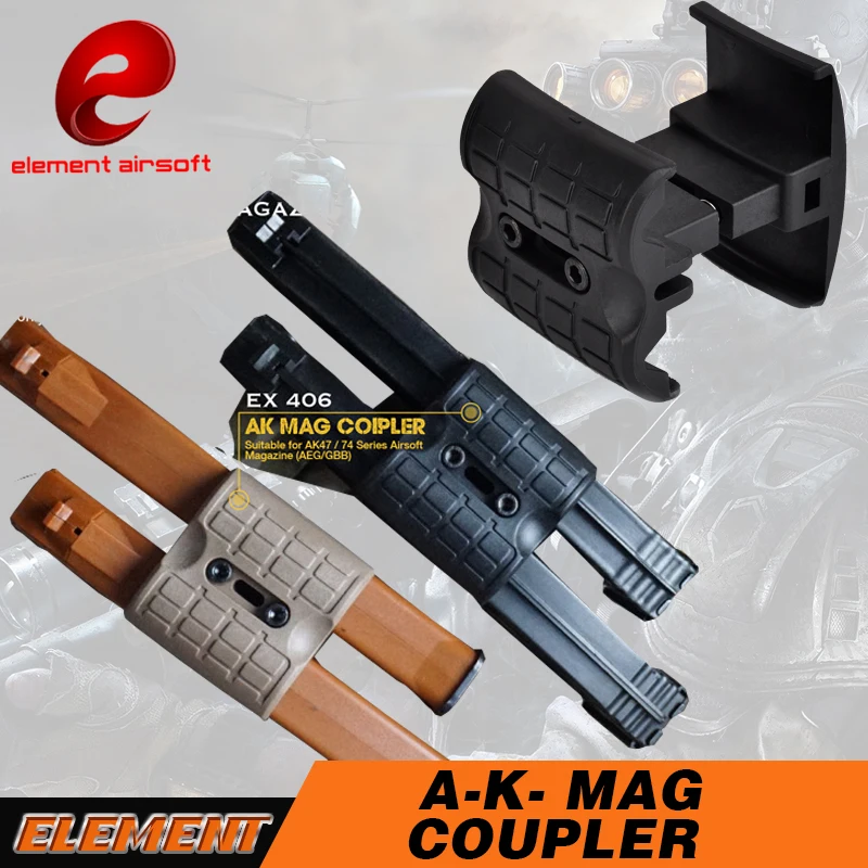 Element Airsoft A K MAG Coupler Mag Clip For Fast Reloading For A K 47