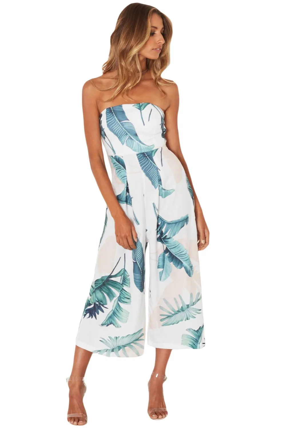 White-Leaf-Print-Strapless-Capris-Jumpsuit-LC64277-1-1