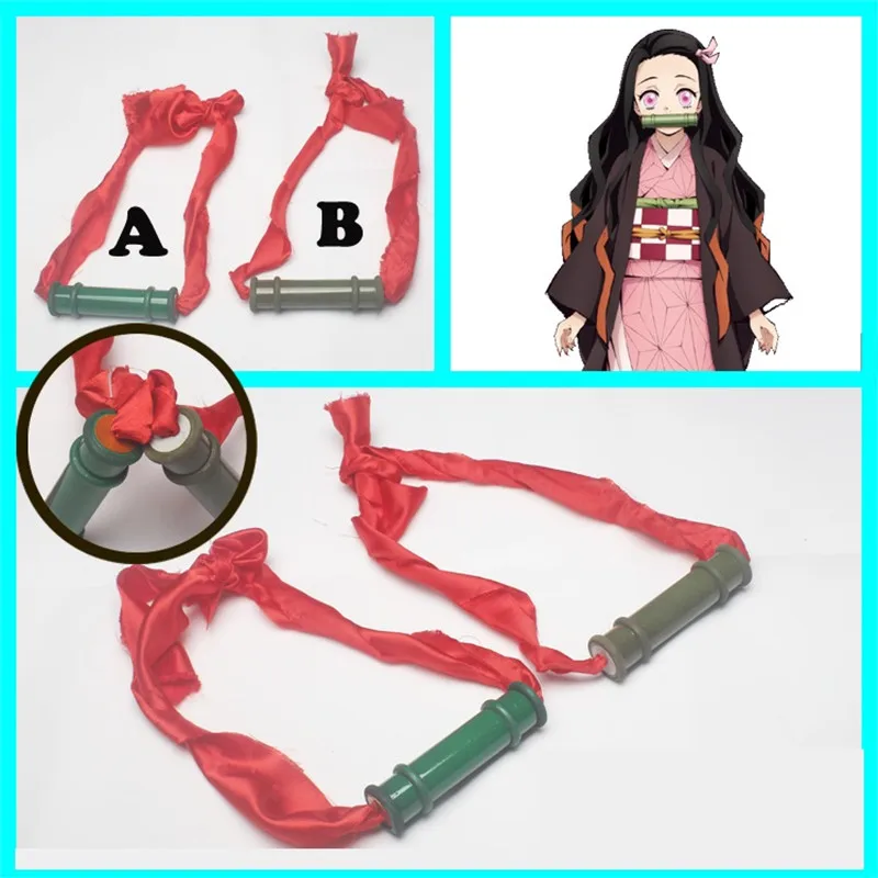 

Japan Anime Demon Slayer: Kimetsu no Yaiba Kamado Nezuko Cosplay Sealing Stick Cosplay Props Hand Made