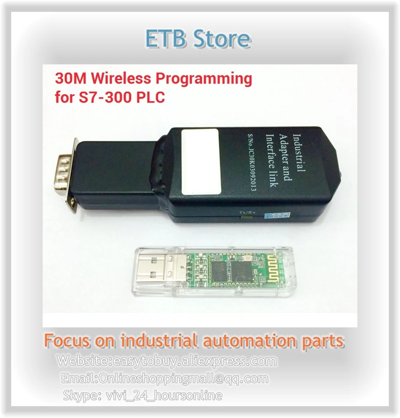 S7-300/400 PLC 30M Wireless Bluetooth MPI Programming Cable replace USB-MPI 6ES7 972-0CB20-0XA0 S7-300/400 PLC 30M Wireless Bluetooth MPI Programming Cable replace USB-MPI 6ES7 972-0CB20-0XA0