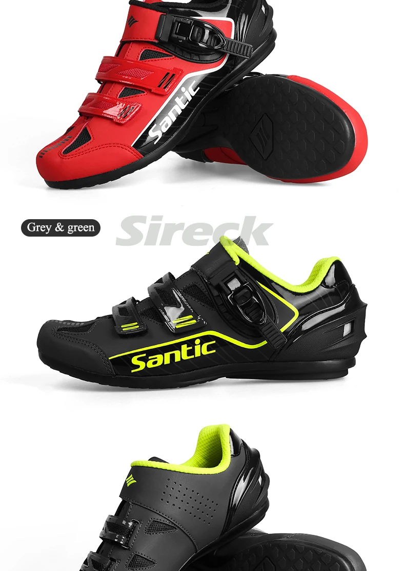 Santic Cycling Shoes Men Women MTB Mountain Road Bike Shoes Rubber Anti-slip Unlocked Bicycle Shoes Zapatillas Ciclismo