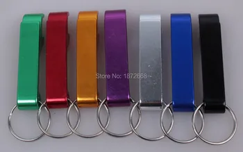 

Mixed colors can opener,anodized aluminum bottle opener keychain,wedding gift keychain opener 200pcs/lot Free DHL/Fedex