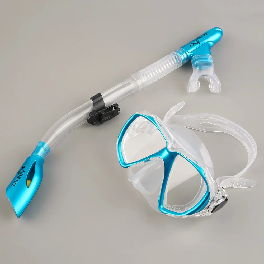 New Professional Scuba Diving Diving Mask Snorkel Glasses Set Silicone