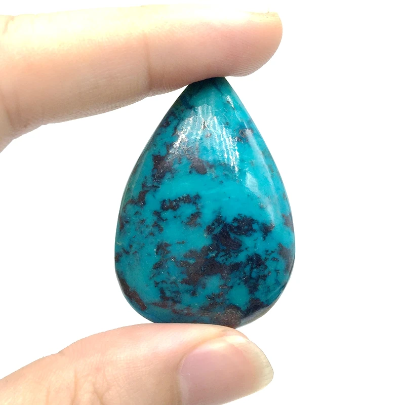 

Natural Stone Chrysocolla Malachite Lapis Bead Drop Pendant No Hole For DIY Making Jewelries Necklace